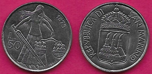 San marino lire 1973 - san, 1
