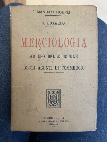 Antico libro manuale hoepli - antico,