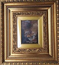 Mariolino da Caravaggio - Falsario, Paesaggio, dipinto su lastra con lacune 