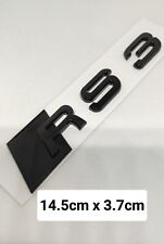 RS3 Full Noir badge emblème Edition autocollant Hayon Arrière Logo