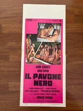 125S locandina,IL PAVONE NERO  Karin Schubert, Chris Avram,1975 CIVIRANI