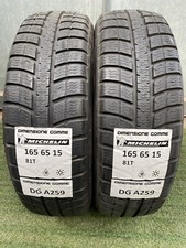 2 GOMME MICHELIN 165 65 15 81T M+S USATI INVERNALI mm 5,8-6,5 80/85% DOT4105