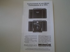 advertising Pubblicità 1986 MINOX 35 ML