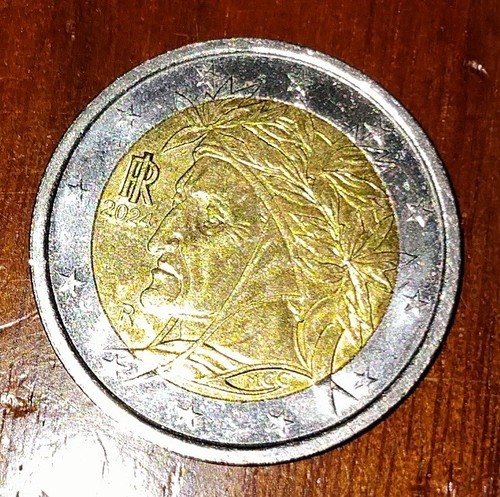 Moneta euro italia dante - euro,