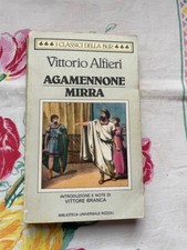 Vittorio Alfieri Agamennone Mirra Classici della Letteratura Fabbri 1995 libro