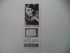 advertising Pubblicità 1966 TV TELEVISORE PHONOLA SERIE D'ORO