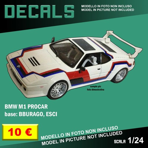 Decals repro bmw procar - decals,