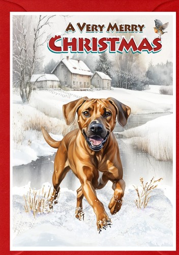 Biglietto natale rhodesian - biglietto,