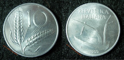 Italia lire spiga aratro - spiga,