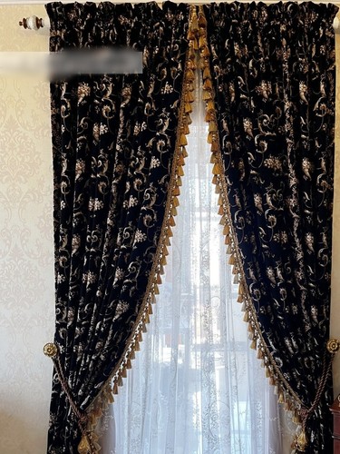 Tenda jacquard soggiorno lusso
