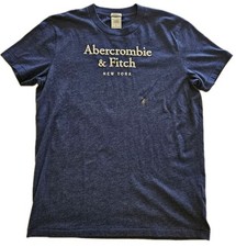 Abercrombie & Fitch camicia uomo GRANDE manica corta muscolo punto singolo maglietta NUOVA