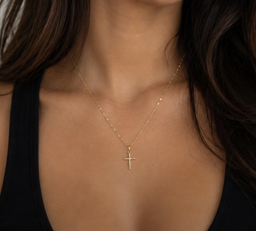 Collana crocifisso delicato - , in