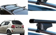 BARRE PORTATUTTO ACCIAIO PER SUZUKY IGNIS ANNO 2020 CON RAILS 4 SERRATURE IN POL