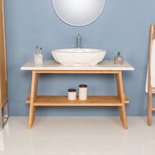 Lavabo in legno di teak 120 cm