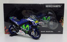 MODELLINO MOTO GP 1:12 MINICHAMPS VALENTINO ROSSI YAMAHA M1 2016 DIECAST STATICO