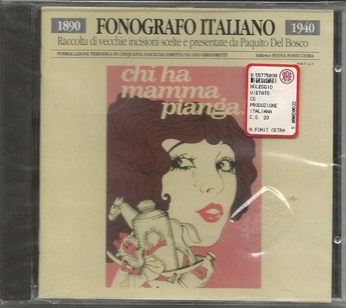 Fonografo italiano raro cd - italiano,
