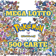 Lotto Carte Pokemon mix 500 italiane ita rare e brillanti vintage holo