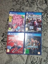 Avengers , Gang beasts , Jump force , Spider-Man Stock ps4
