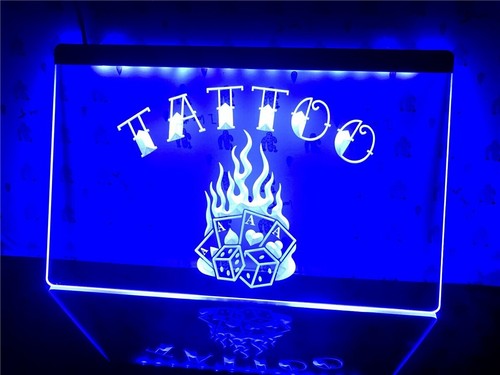 Tatuaggio poker dadi led - tatuaggio,