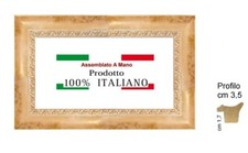 Cornice in legno in  Oro sfumato classica per foto,stampe,poster Spessore cm 3,5
