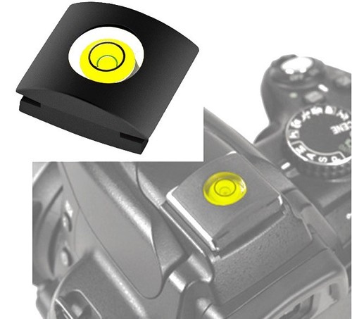Hot shoe flash bubble level - hot,