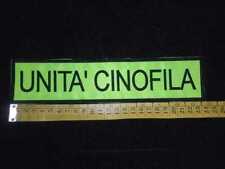 PATCH UNITA' CINOFILA - AMBULANZA - SOCCORSO SANITARIO 118 - ELISOCCOROSO