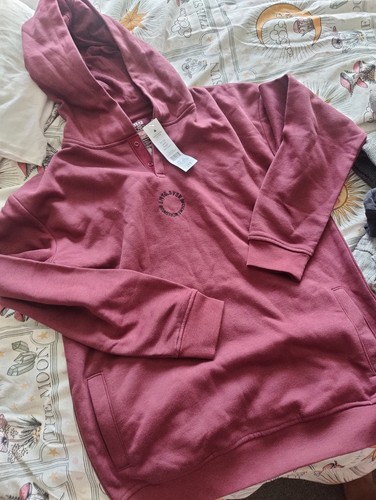Felpa con cappuccio bordeaux