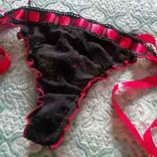 perizoma intimissimi rosso e nero slip brasiliano mutandina mutandine raso