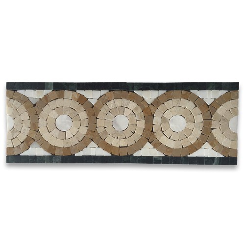 B0084p marmo mosaico bordo - marmo,
