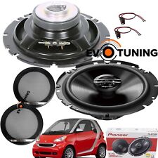 Coppia Casse Altoparlanti Pioneer Coassiali 2 vie per Smart Fortwo 451 + Griglie