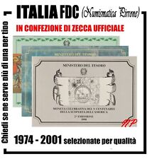 REPUBBLICA ITALIANA, 500 Lire Argento Commemorative FDC in confezione 1974-2001
