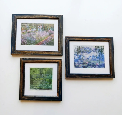 Tre quadri riproduzioni monet - quadri,