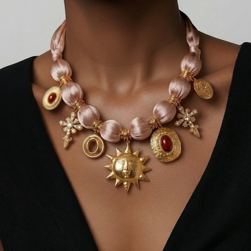 Collana con ciondolo grosso
