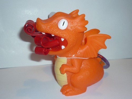 Drago sputafuoco rosso - sputafuoco,