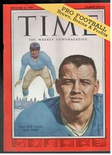SAM HUFF NEW YORK GIANTS' RARO