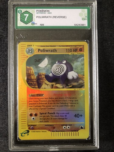 Carta pokemon poliwrath - carta,