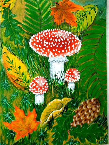Paesaggio autunno foresta - autunno,