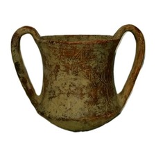 Vaso. Kantaros Impasto.  Arte Etrusca H.cm 14. Riproduzione 