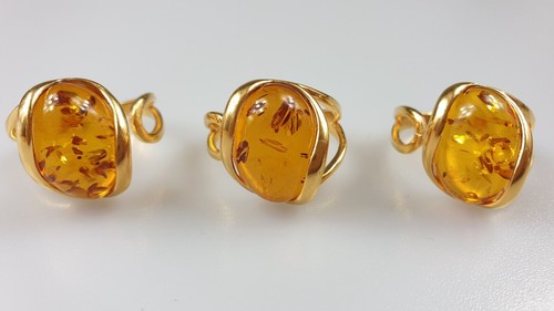 Anello ambra marrone - anello,