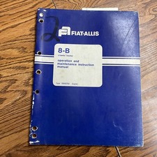 Fiat Allis 8-B OPERATION &