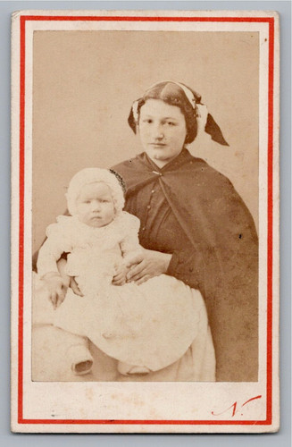 Cdv 1870 nadar nourrice - cdv, et