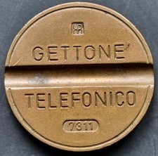 GETTONE TELEFONICO REPUBBLICA ITALIANA NUMERO 7311 PRODUZIONE DELLA DITTA "IPM"
