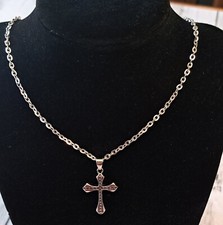 COLLANA UNISEX CROCE COLORE