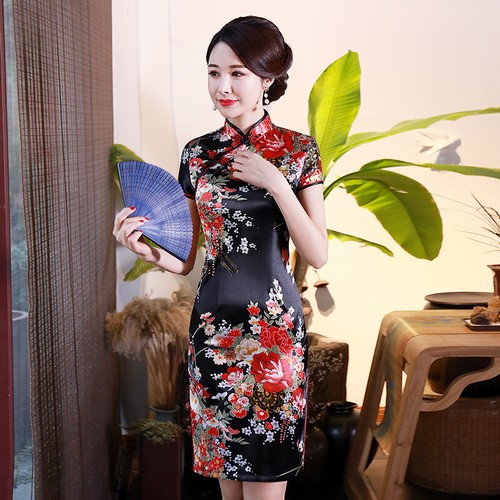 Abito corto cheongsam qipao - cheongsam,