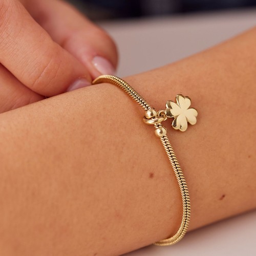 Bracciale quadrifoglio donna - bracciale,