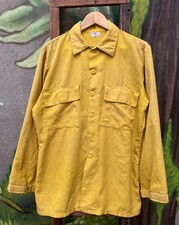 Camicia Wildland Firefighting Nomex gialla grande senape boxy con bottoni