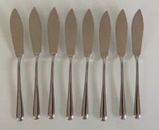 ALESSI • Set Coltelli da Pesce • 8 x Coltelli • Acciaio Inox 18/10 • Vintage