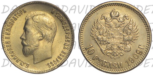Russia 1909 zar - nicola,