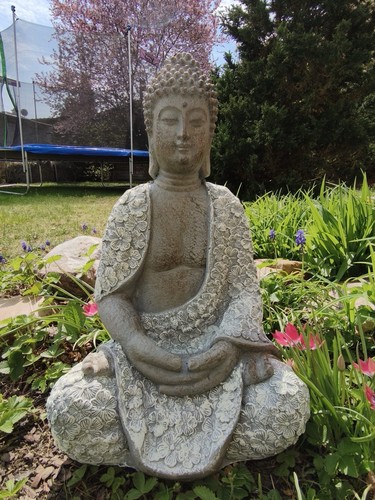 Stupendo buddha seduto grigio - stupendo,
