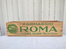 Cassetta In Legno EGIDIO GALBANI formaggio Roma